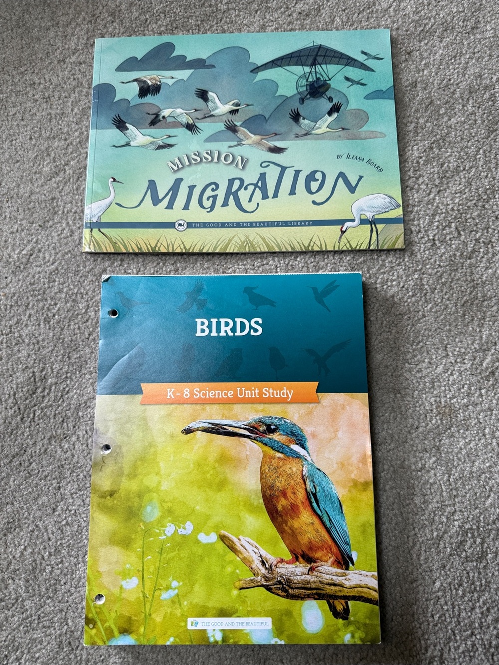 Birds K-8 Science Unit Study - Blue & Green Covers